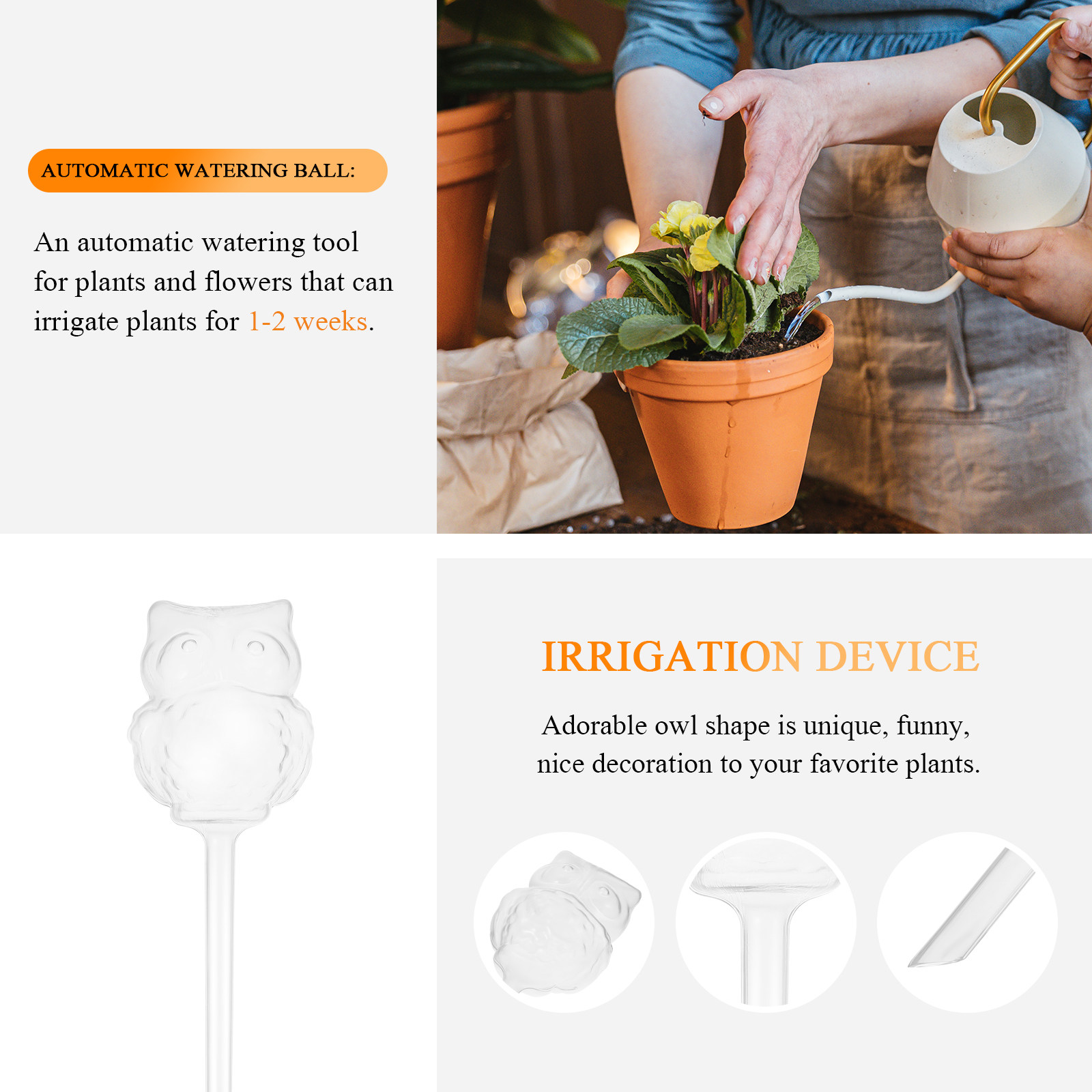 อุปกรณ์รดน้ำอัตโนมัติ 4 ชิ้น ร - Automatic Plant Waterer บทวิจารณ์และราคา